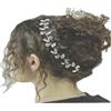 LABOR Fermaglio con strass con brillantini a forma di foglia