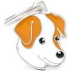 My Family Medaglietta Cane Jack Russell Bianco e Marrone