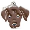 My Family Medaglietta Cane Labrador Cioccolato