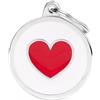 My Family Medaglietta Cerchio Bianco con Cuore