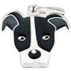 My Family Medaglietta Cane Pitbull Bianco e Nero