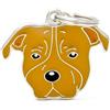 My Family Medaglietta Cane Amstaff Marrone