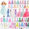 Saier tbo 64 Pezzi Abbigliamento e Accessori per 11,5" Bambole, Accessori per Bambole con Abiti Bretelle Gonna Scarpe Borsa Collana per Principessa Bambola Giocattolo Regalo (Stile 1)