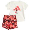 ADIDAS I DY MM T SET BIANCO/ROSSO