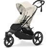 CYBEX Passeggino Gold AVI SPIN, Dalla nascita a circa 4 anni, Max. 111 cm e 22 kg, Passeggino da città, fuoristrada e da jogging, Seashell Beige