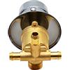 elpruperif Filettatura/Intubazione in Ottone Massiccio Miscelatore per Acqua Calda e Fredda Rubinetto Doccia Deviatore 2/3/4/5 Vie Diviso Due Pezzi, Cartuccia Ceramica (Deviatore Intubazione-3 Uscita)