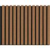 Isolamenti Pannelli Decorativi Acustici per Pareti, Pannelli Murali Design Effetto Legno, Pannelli Fonoassorbenti per Soffitto cm 60 x 275 (1,65 mq) (Teak)