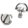 ZBIianxer 2 viti ad anello da 1/4 pollici D per fotocamere DSLR, viti in acciaio inox, compatibili con treppiedi