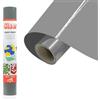 Siser Easy Puff - Vinile Termotrasferibile Grey 50 x 30 cm, Termovinile Effetto 3D, Compatibile con Plotter Da Taglio