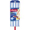 Vileda Lavatutto Sistema Lavapavimenti, con Panno in Cotone e Microfibra, Multiuso, Manico Telescopico, Rosso/Nero, 19 x 5 x 105 cm