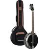Ortega Guitars Ortega Banjo Raven Series 6-String Inclusive Custodia and Pickup System - Nero - Inclusive Custodia (OBJE350/6-SBK)