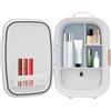 RUETERY Frigorifero cosmetico da 12 litri, frigorifero per la cura della pelle con funzione di raffreddamento/riscaldamento, silenzioso, per auto, ufficio, camera da letto, dormitori.