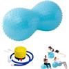 KBIBCK Palla di Arachidi, 90 x 45 cm Palla da Ginnastica, Palla da Yoga a Forma di Arachidi, Palla Yoga per Fisioterapia, anti-burst Peanut Massaggio Ball, Pregnancy Ball per yoga, allenamento