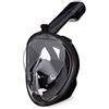 Lamker Maschera Snorkeling Full Face per Uomo e Donna 180° Visuale Panoramica Anti-Appannamento Anti-Infiltrazioni Maschere Subacquea Professionale con Montatura Fotocamera
