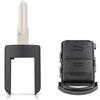 onetop1 Custodia portachiavi auto a 2 pulsanti per Opel Vauxhall Corsa C, Meriva, Astra, Combo, Agila - Modelli HU43/HU100/HU46/YM28. Custodia per chiave con lama, accessorio auto. (HU46)