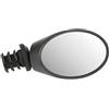 M-Wave Mini Mirror M-Wave Spy Oval, 3-D Adjustable, Black, with 2 Brackets for Diferent Handlebardiameters, On M-Wave Card