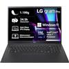 LG Electronics 2024 LG Gram Pro 16 pollici Notebook - 1199g Intel Core Ultra7 Laptop (16GB RAM, 1TB Dual SSD, durata della batteria 24,5h, display IPS antiriflesso Win 11 Home) - Nero