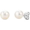 Orovi Orecchini Donna Argento 925 Orecchini a Lobo con 2 Perle Coltivate, gioiello anallergico confezionato in un elegante astuccio portagioie