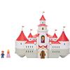 JAKKS Pacific Super Mario Movie Deluxe playset Castello di Peach con personaggi 4 cm. Dal nuovo film di animazione Super Mario Bros