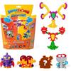 SUPERTHINGS RIVALS OF KABOOM SUPERTHINGS Serie Mutant Battle - Confezione da 6 Include 4 SuperThings (1 Capitano Argento) e 2 Exoskeletons. Confezione da 6 pezzi