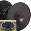 Rgzqrq 2 Pezzi Protezioni per Il Pavimento Dello Sgabello da Bar, Anello Antiscivolo Gomma Antiscivolo per Sedia o Sgabello con Base Rotonda, Protezione Della Guarnizione Nera Bianca (45 cm, Bianca)
