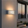 Applique Slim per Esterni con Griglia decorativa IP65 - E27 Bianca