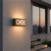 Applique Slim per Esterni con Griglia decorativa IP65 - E27 Corten
