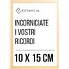 Estancia Cornice in Rovere 10x15 cm con Vetro Plexi Infrangibile | Cornice Moderna in Legno 15x10 cm