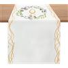 HDGSAFD 1 runner da tavolo, per battesimo e comunione, decorazione da tavolo, tovaglia in lino, runner lungo per battesimo, baby shower, decorazione