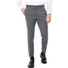 Ciabalù Pantaloni Uomo Invernali Eleganti con Princes e Tasca America Made in Italy Pantalone con Bottone a Scomparsa vestibilità Regular (IT, Numero, 48, Regular, Regular, Grigio)