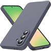 Byvuwiay Cover per Samsung Galaxy A56 5G, Morbida Silicone Liquida TPU Protettivo Ultra Slim Custodia Antiurto, Custodia Compatibile con Samsung Galaxy A56 5G - Grigio scuro