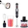 Fagor Commercial FAGOR Divamix Innox - Frullatore a mano 1000 W, velocità regolabile + turbo, bicchiere 600 ml, tritatutto e asta
