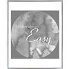 BIRAPA Cornice portafoto in plastica Easy 35 x 35 cm in argento con vetro sintetico