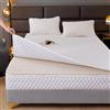 ELYSYSRL Coprimaterasso Matrimoniale con Cerniera 160x190/180x200 Copri Proteggi Materasso Imbottito, Singolo Proteggi Materasso con Angoli Letto Traspirante Lenzuolo Lavabile(White,160x200+30cm)