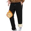 TBSCWYF Pantaloni Tuta Uomo Invernali Pantaloni Termici Sportivi Uomo Felpata Pile Foderato Fleece Joggers Pantaloni Larghi Baggy Cerniera Tasche Laterali con Tasche Cerniera in Pile Pantaloni da Jogging