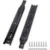 Prmape 2 Pezzi Guide per Cassetti Estrazione Totale, 300mm Guide Scorrevoli per Cassetti, 3 Strati Guide per Cassetti con Cuscinetti a Sfera 500mm, Montaggio Laterale, Portata Fino a 45 KG