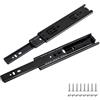 Prmape 2 Pezzi Guide per Cassetti Estrazione Totale, 200mm Guide Scorrevoli per Cassetti, 3 Strati Guide per Cassetti con Cuscinetti a Sfera 400mm, Montaggio Laterale, Portata Fino a 45 KG