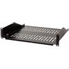 LogiLink SF2C45B - Vano per armadi server, 19, profondità minima 550 mm, portata massima 25 kg, colore: Nero
