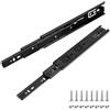 Prmape 2 Pezzi Guide per Cassetti Estrazione Totale, 250mm Guide Scorrevoli per Cassetti, 3 Strati Guide per Cassetti con Cuscinetti a Sfera 500mm, Montaggio Laterale, Portata Fino a 45 KG