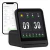 Qingping Air Quality Monitor Gen 2, Monitor della qualità dell'aria interno, rileva PM2.5, CO2, PM10, rumore, temperatura e umidità, Nuova versione aggiornata con funzione di sveglia