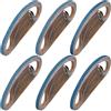 Shineboc Nastri Abrasivi 9 x 533 mm, Nastro Abrasivo 40/60/80/120/240/400 Grane Carta Abrasiva per Levigatrice a Nastro per Lucidare Metallo, Legno