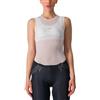 CASTELLI PRO Mesh W Sleeveless Maglia Lunga, Bianco, L Donna