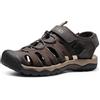 NORTIV 8 Estivi Sandali Sportivi da Uomo Traspiranti Leggeri Antiscivolo Comodi Sandali da Trekking,Size 42,Nero,SNAS222M