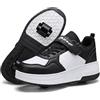 Skridsko Scarpe da Skateboard a Due Ruote per Ragazze e Ragazzi, Scarpe da Ginnastica con Ruote Retrattili, Scarpe Pattini per Bambini, Perfette per Feste, Compleanni, Pasqua, Natale