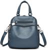 MEIWENMI Donna Borsa Zaino Elegante Zainetto Viaggio Borse a Tracolla Zaini PU Pelle Antifurto Zainetti Marca 55202 Blu