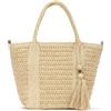 SUKUTU Donna Borsa Estate Vacanza intrecciata Tote Nappe Borsa di Paglia Borsa da Spiaggia Borsa a Tracolla di Paglia Intrecciata