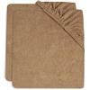 Jollein - Set di 2 fodere per fasciatoio 50 x 70 cm, spugna biscotto