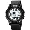 Forrader Orologio sportivo digitale da uomo, impermeabile fino a 5 atm, conto alla rovescia con doppio fuso orario, cronometro, luce LED, modalità sveglia, orologio da polso per uomo e donna,