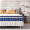 SweetNight Materasso Singolo 160x190 Rigido, Materasso Memory Molle Insacchettate, Traspirante ed Ergonomia, Grado di Rigidità H4, Altezza 20 cm, 7 Zone