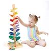 Wondertoys Albero musicale in legno arcobaleno che canta giocattoli con palla di marmo Run Track gioco per bambini ragazze e ragazzi